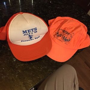 Rare Vintage July 4 1988 New York Mets Hats